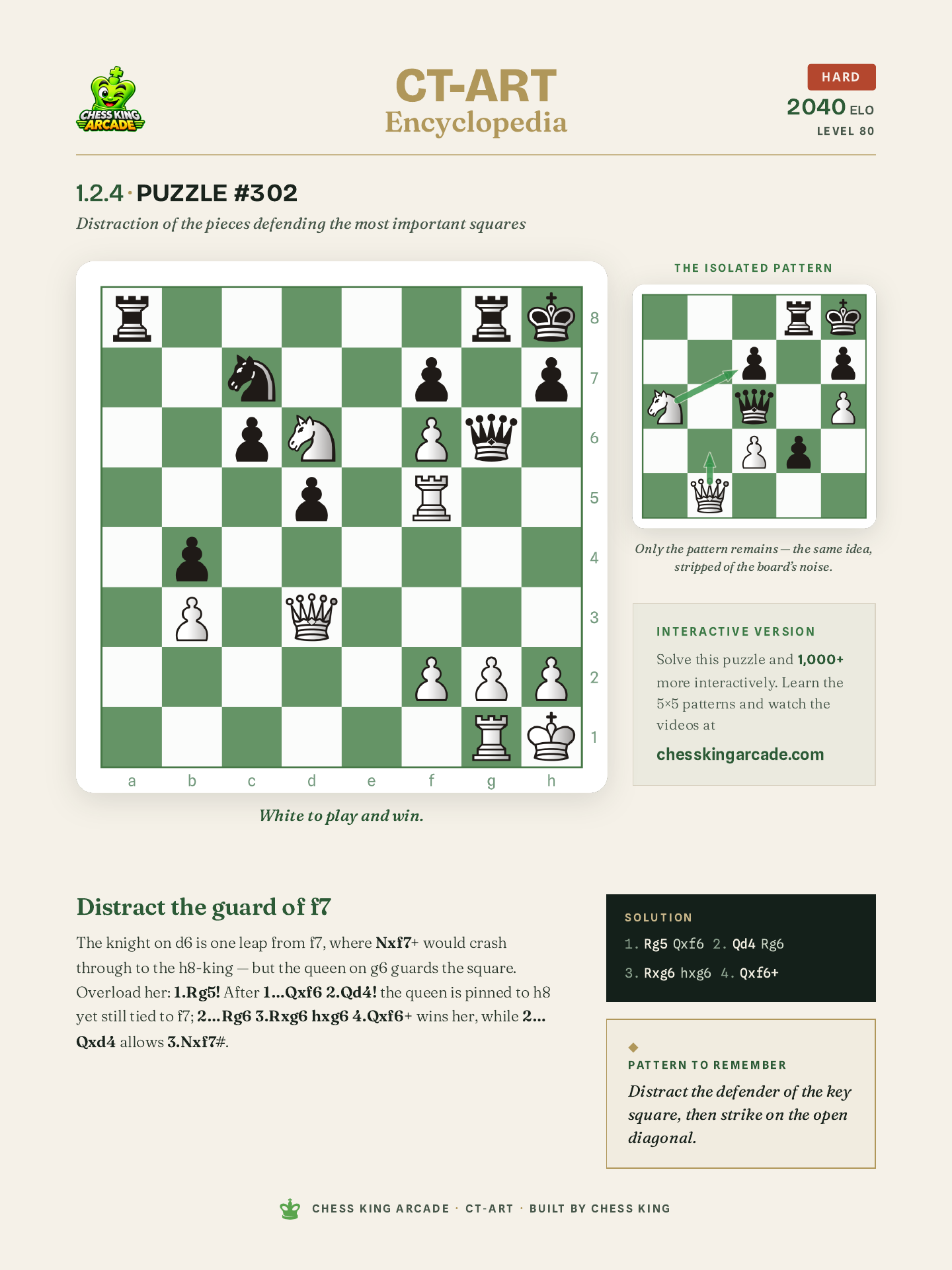 CT-ART Encyclopedia sample page for Puzzle 302